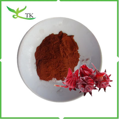 100% প্রাকৃতিক জল দ্রবণীয় Roselle গুঁড়া Hibiscus ফুলের গুঁড়া Roselle এক্সট্রাক্ট গুঁড়া